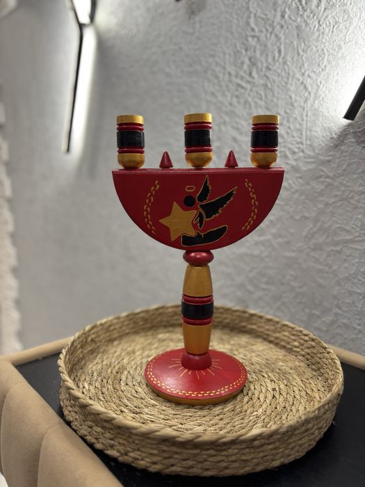 Дерев’яний трисвічник