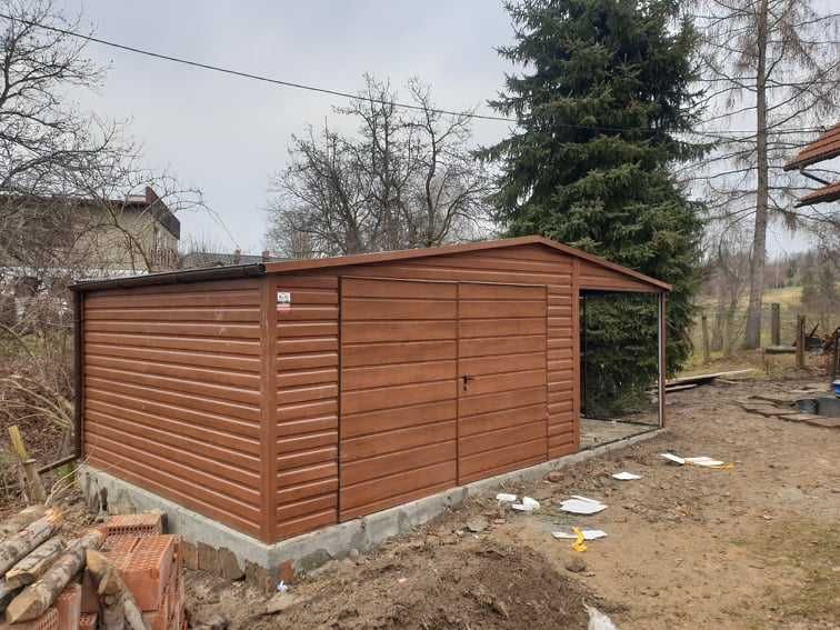 Garaże blaszane - PREMIUM - DREWNOPODOBNE 7x6 4x6 3x5 6x6 9x6 PROMOCJE