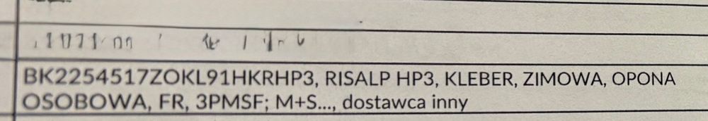 Zimowe opony Kleber x4