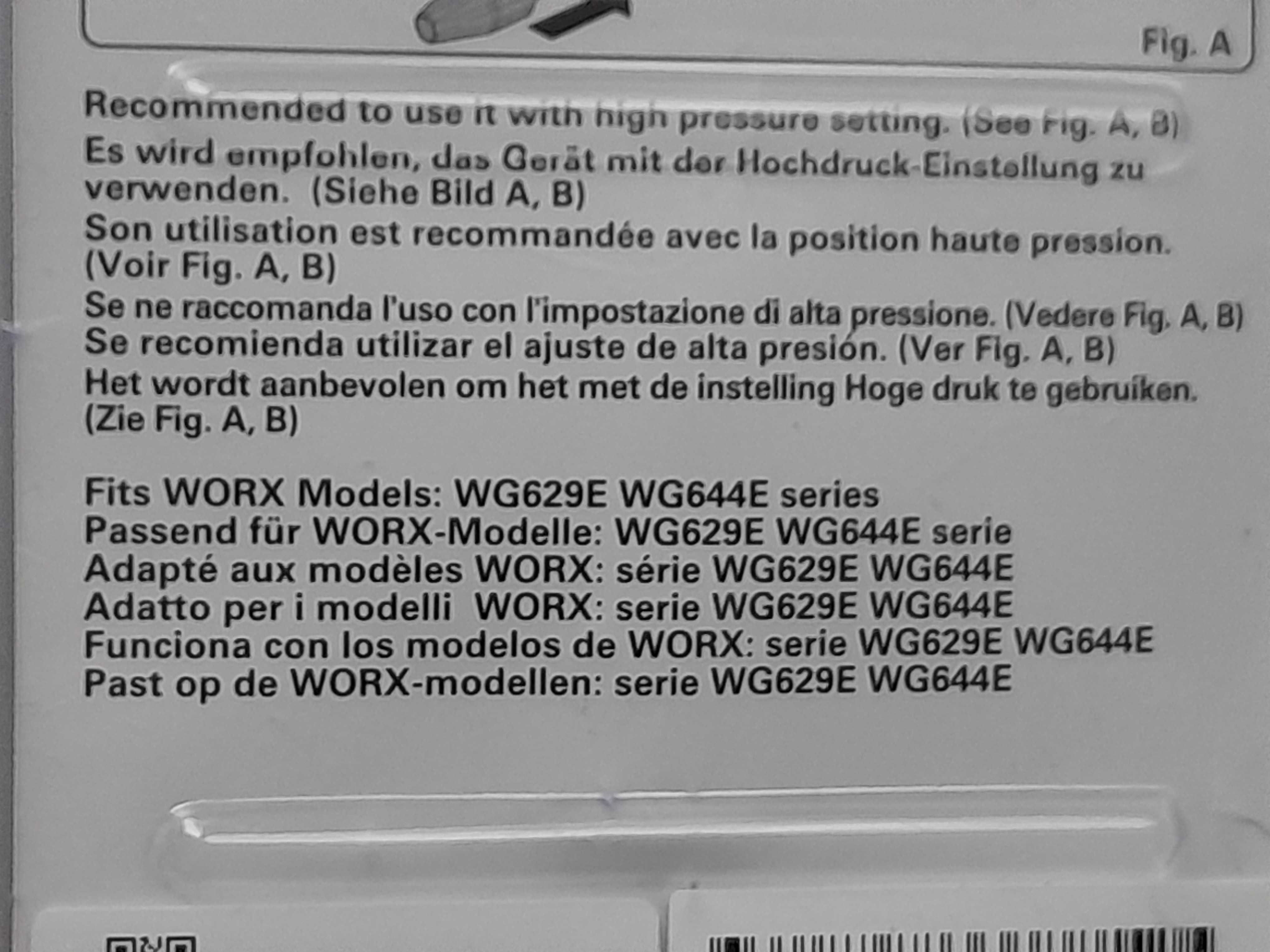 Dysza do lancy TURBO Worx WA4037 Rotacyjna do Hydroshot nowa outlet