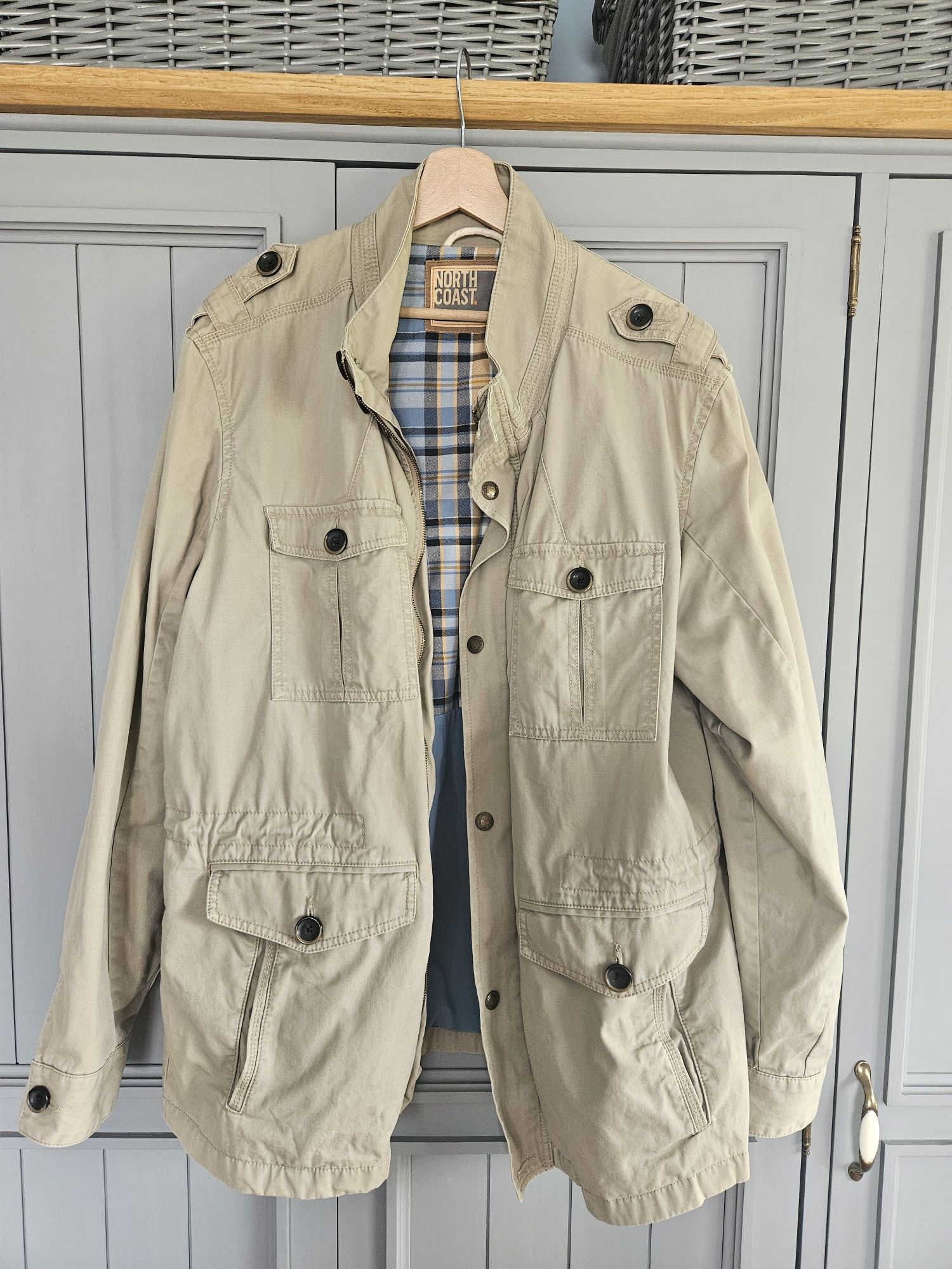 Kurtka North Coast M&S XL khaki militarna