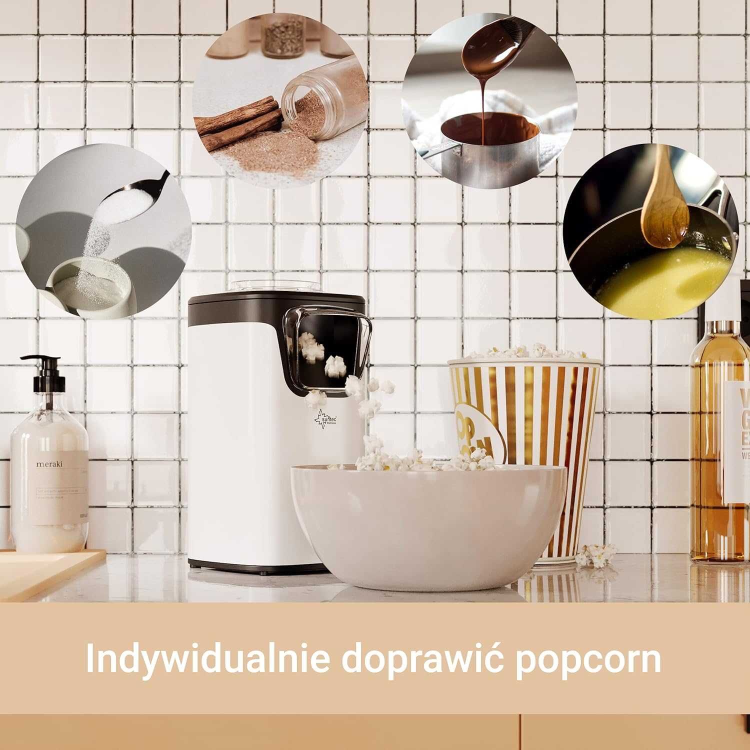 maszyna do popcornu beztłuszczowe urządzenie do robienia popcornu