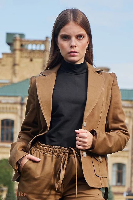 Жакет жіночий коричневий 50-52 р