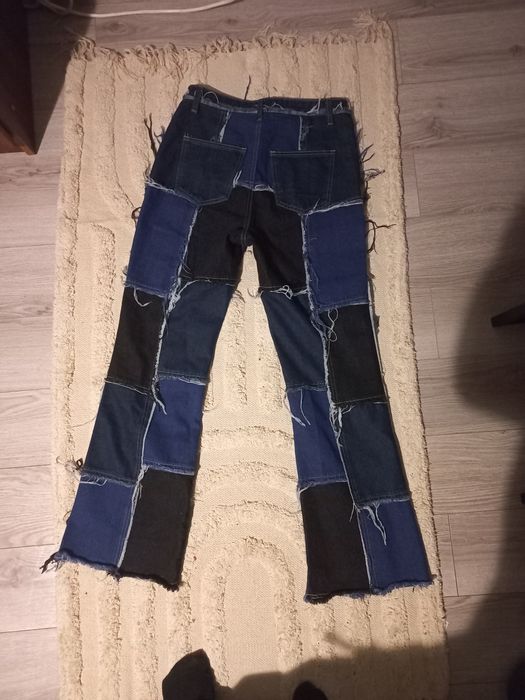 Джинси широкі patch work shein y2k