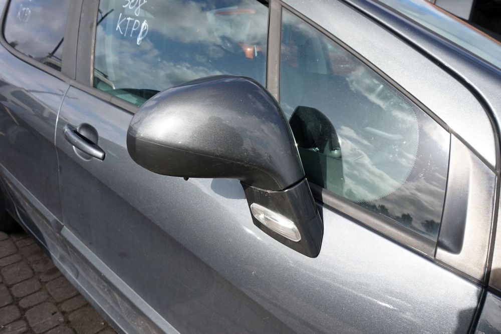 LUSTERKO ELEKTRYCZNE PRAWE 308 I T7 KTPD 8153NF SZARY SKŁADANE EL EU PEUGEOT 2007-2011