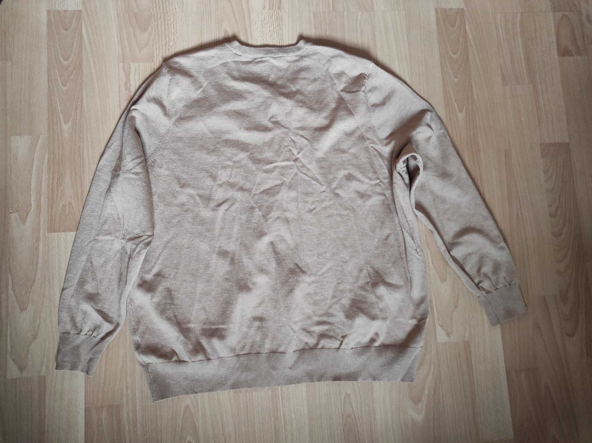 Sweter damski TCM thibo 48/50 rozpinany na guziki camel brązowy