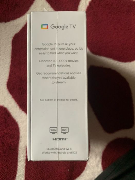 Сhromecast Google Chromecast HD with Google TV Snow (GA03131)