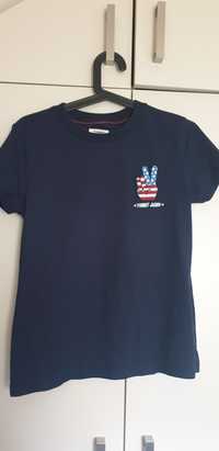 T-shirt, bluzka Tommy Hilfiger rozmiar XS granat/niebieska