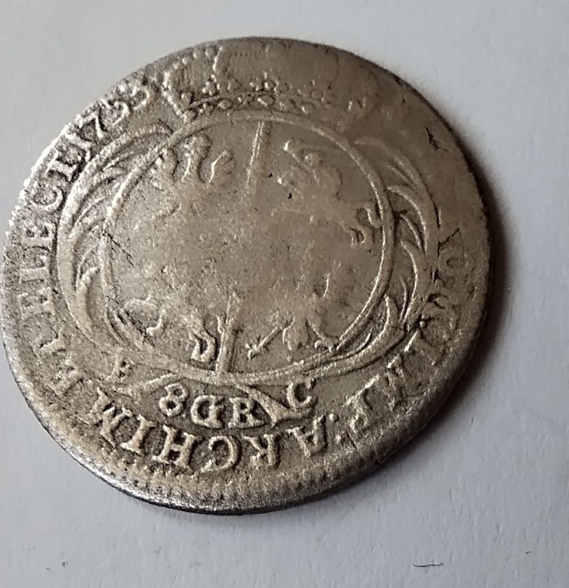 Dwuzłotówka 8 groszy August III 1753