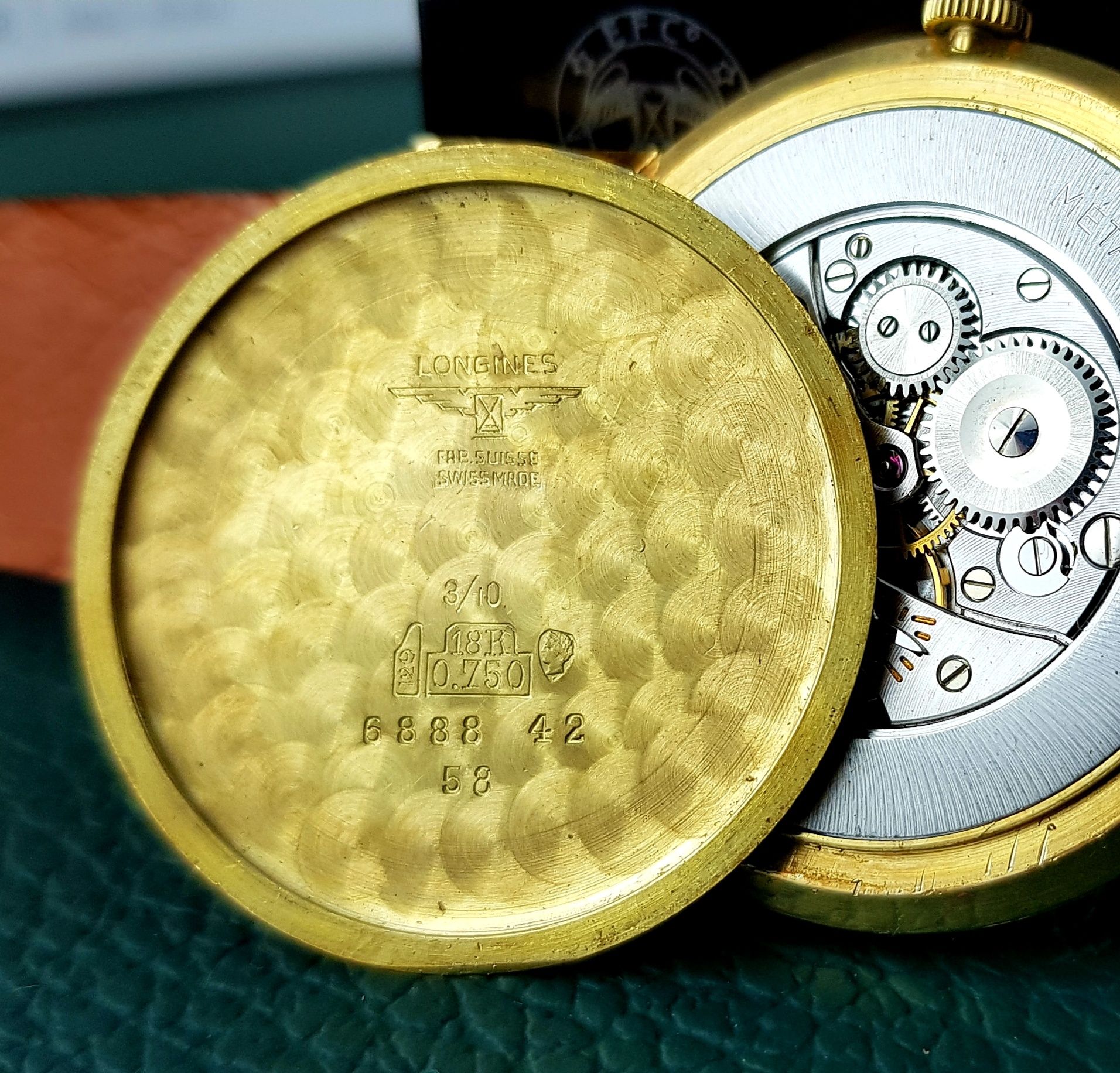 Złoty zegarek Longines Caltrava zloto 18k Unikat lata 50/60 Box