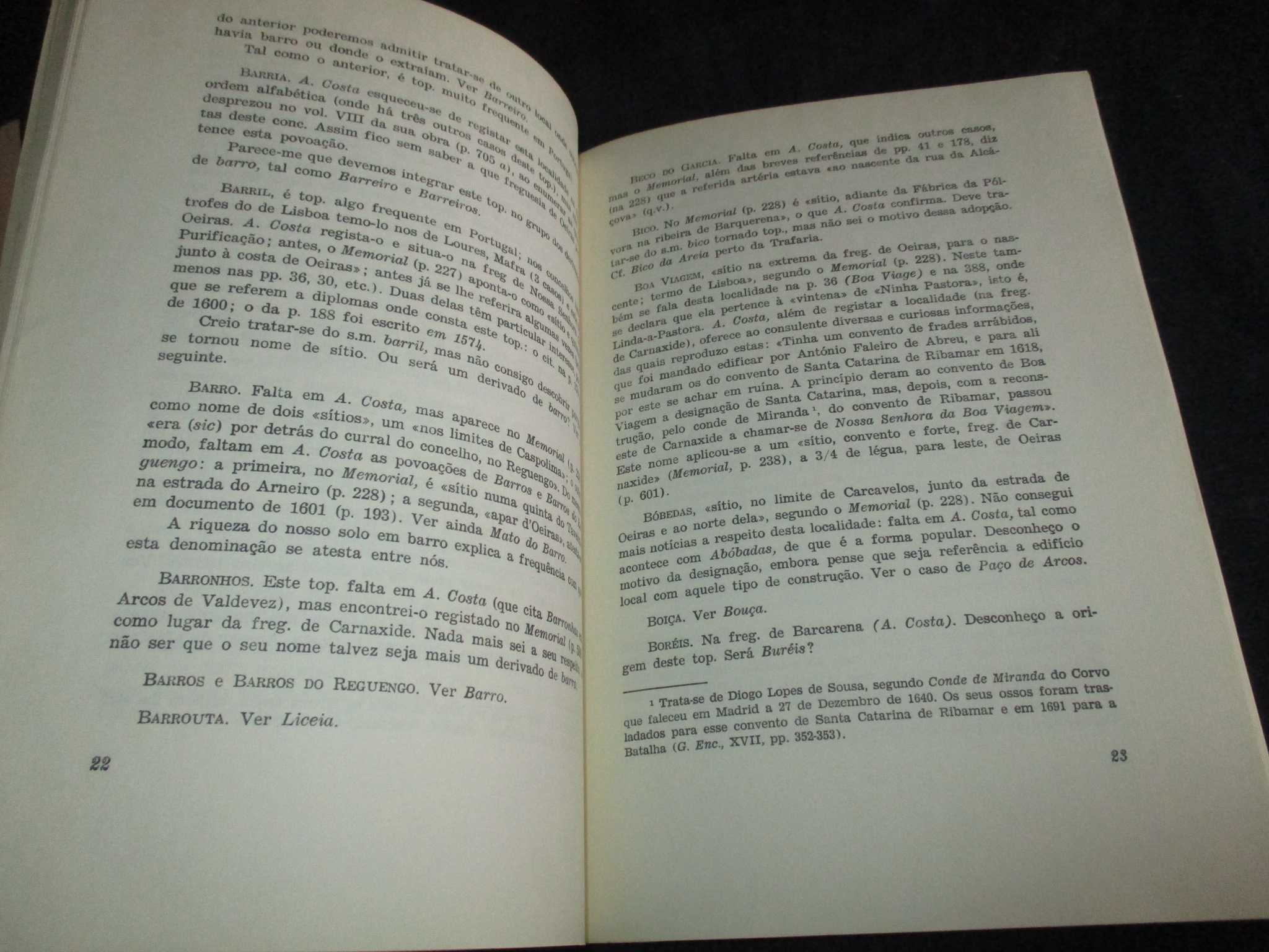 Livro Ensaio sobre a Toponímia do Concelho de Oeiras