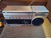 Stary magnetofon kasetowy stereo FUNAI ST 743.Boombox.