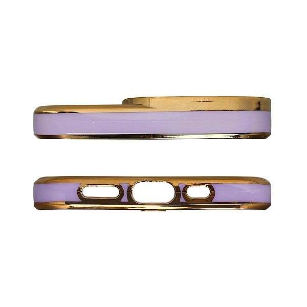 Fashion Case etui do Samsung Galaxy A12/5G żelowy pokrowiec ze złotą r