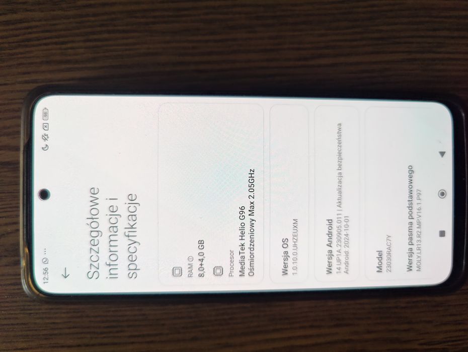 Xiaomi Redmi NOTE 12S stan idealny z paragonem