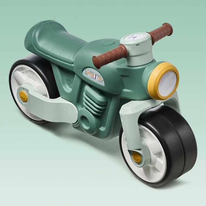 Jeździk Biegowy Ciche Koła Motor Prem1er Retro Zielony 12+