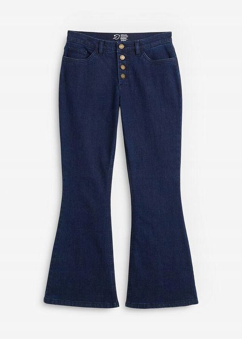 B.P.C ciemne jeansy bootcut 7/8 40.