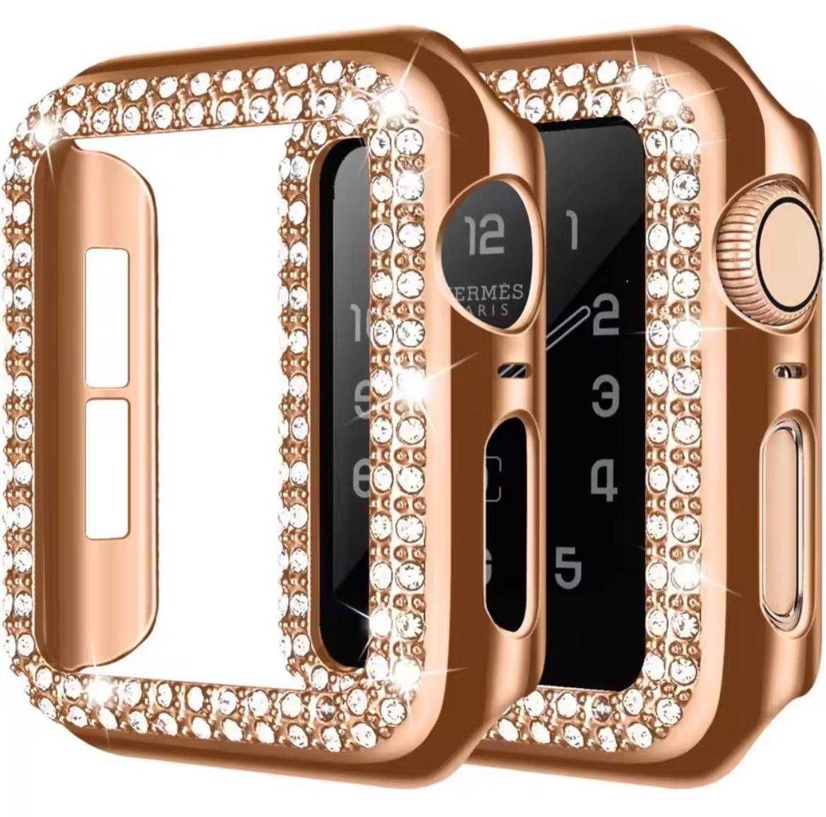 Чохол бампер зі стразами для Apple Watch на всі серії чехол