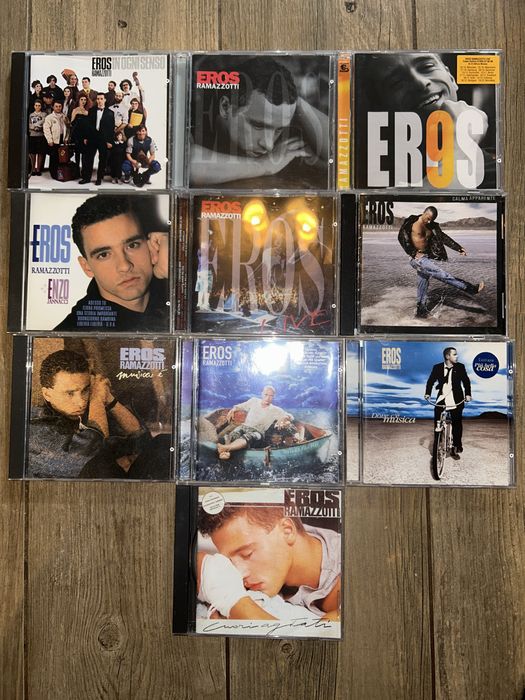 Eros Ramazzotti 10 płyt CD oryginslne stan bdb cena za komplet