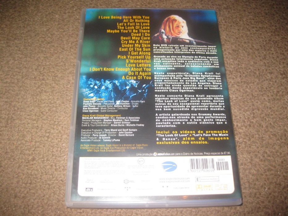DVD da Diana Krall "Live In Paris"