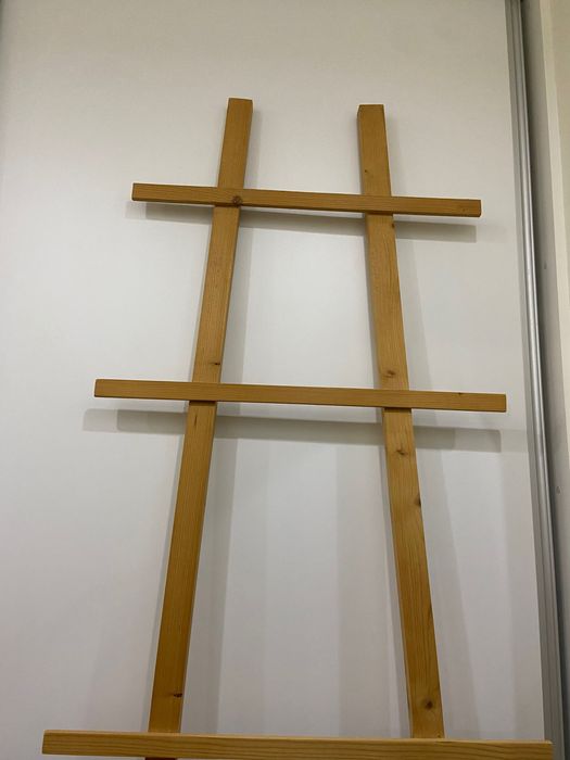 Escada de madeira decorativa madeira natural