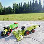Kombajn I traktor z przyczepą zabawka