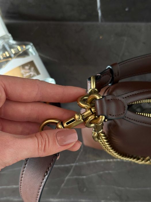 Шкіряна сумка Coach Premium Brown