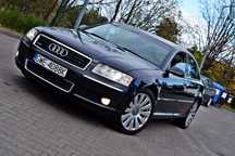 Audi A8 Lpg, Hak, 4x4, Skóry, Grzane fotele, Nawigacja, Czujniki parkowania
