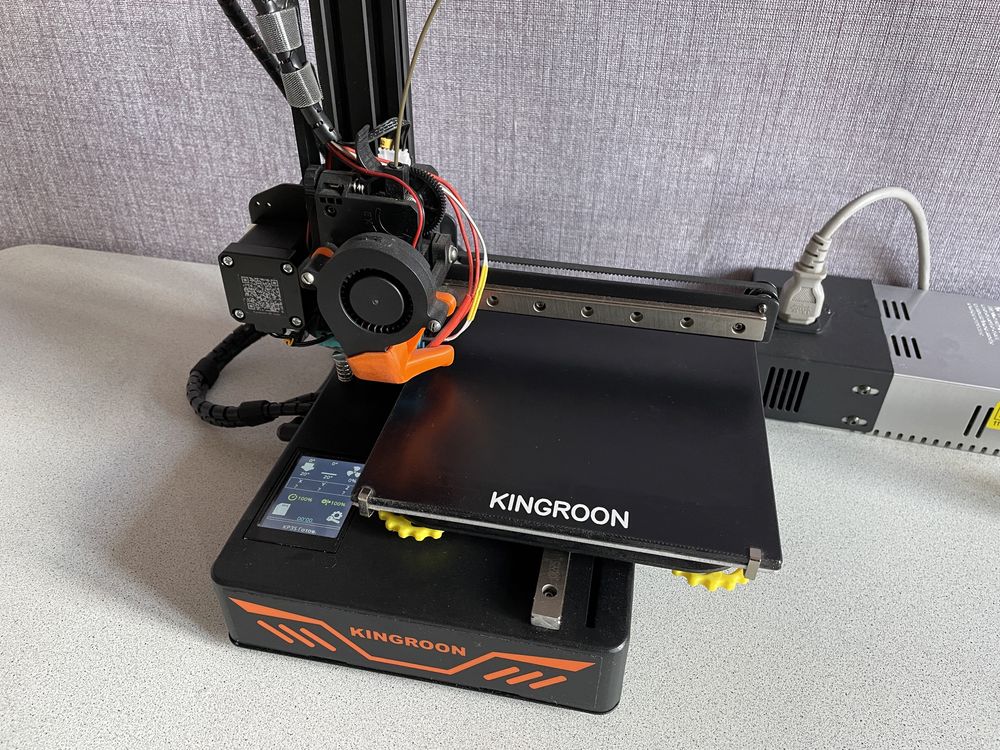 3D принтер KINGROON KP3S з аппдгрейдами + запасні деталі і філамент