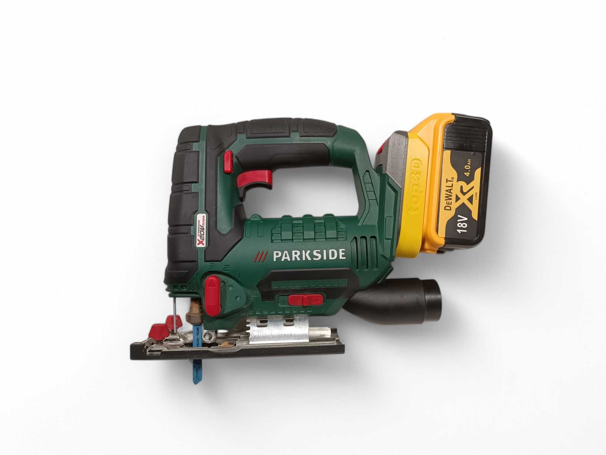 Adapter przejściówka narzędzi Parkside X20 na baterie Dewalt XR18