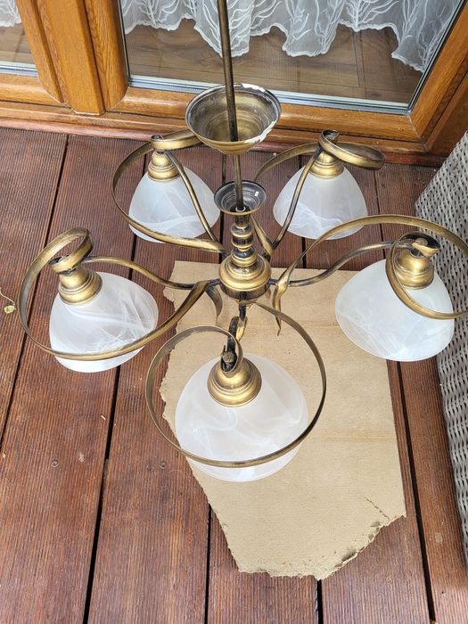 Żyrandol pięcio ramienny