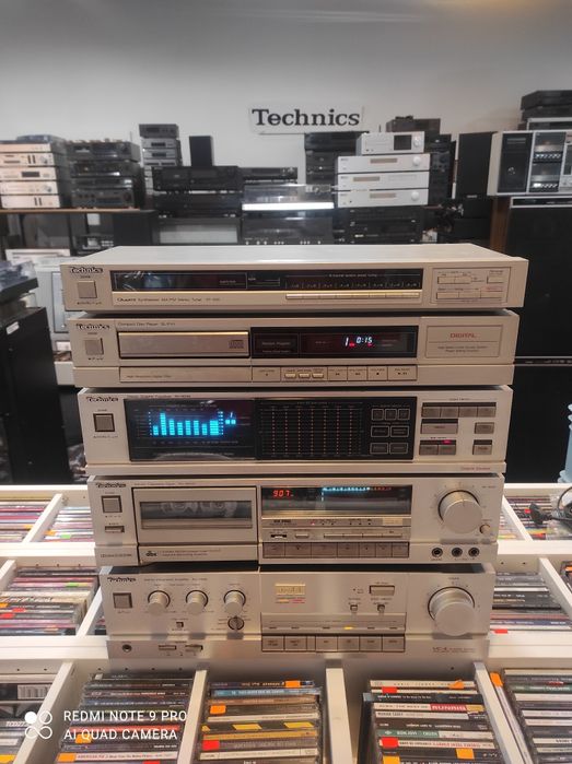 Technics Wieża Stereo. Srebrna . Korektor CD komplet . Gwarancja sklep