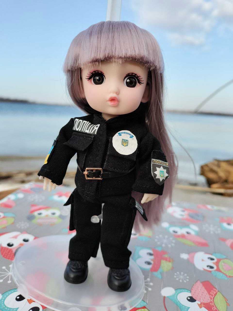 Колекційна шарнірна лялька іграшка Поліція, Військова