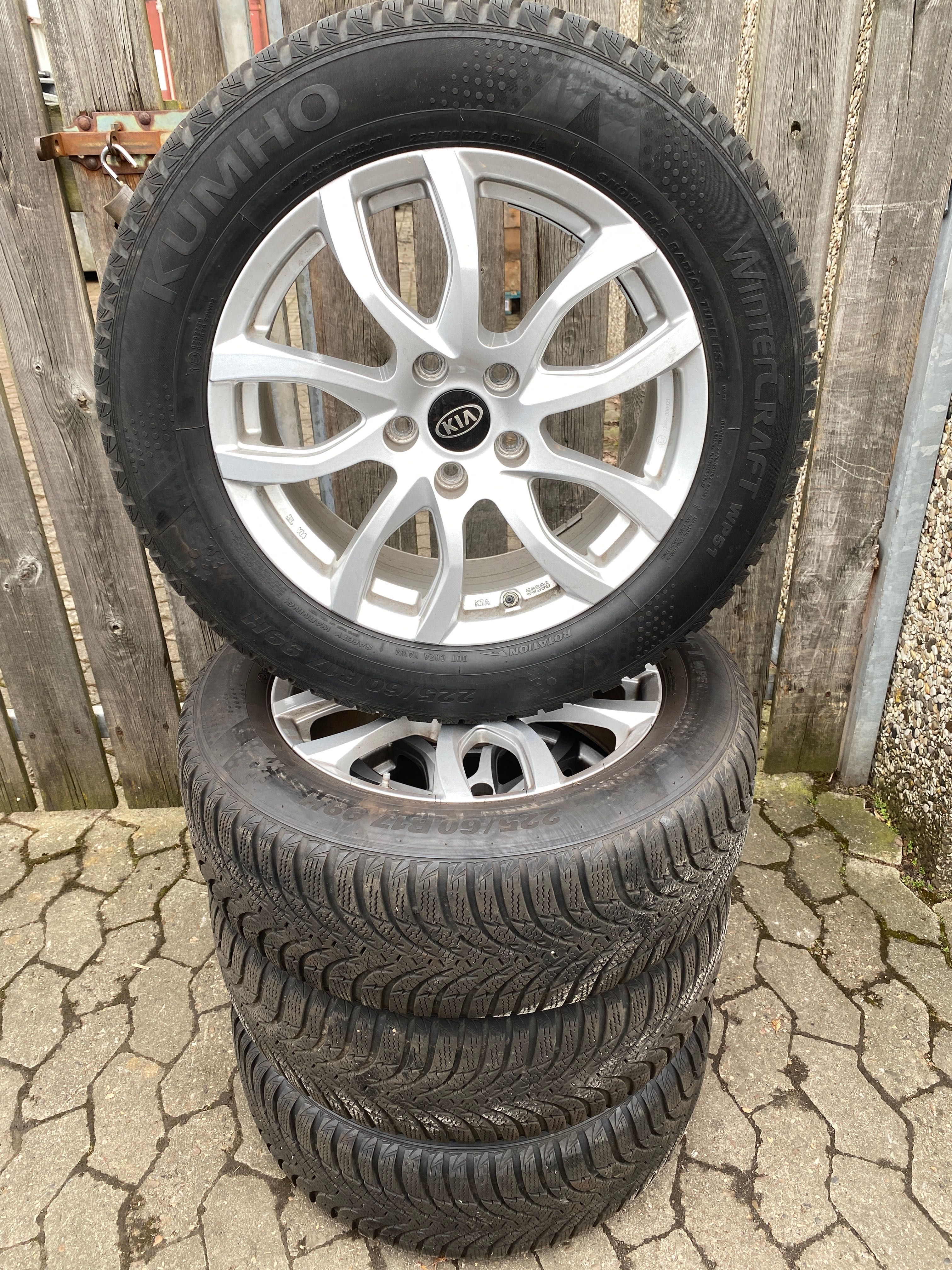 Koła aluminiowe KIA Hyundai 5x114,3 ET47 7,0x17” opony zima idealne