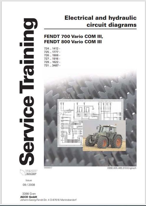 Fendt 300,400,600,700,800,900 Kombajny INSTRUKCJE Napraw Manuale PDF