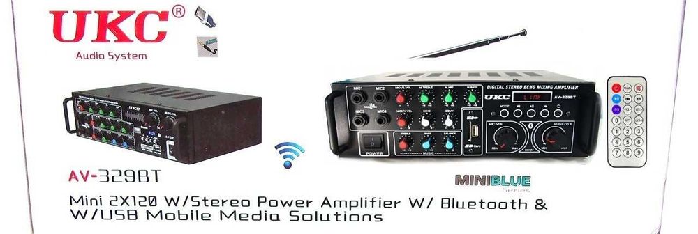 Wzmacniacz Amplifier Karaoke Tuner Radio USB SD FM MP3 Bluetooth 240W