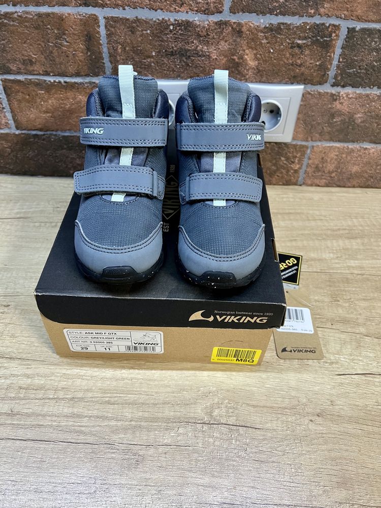 Новинка! Viking черевики 29р ASK MID GTX GREY/LIGHT GREEN