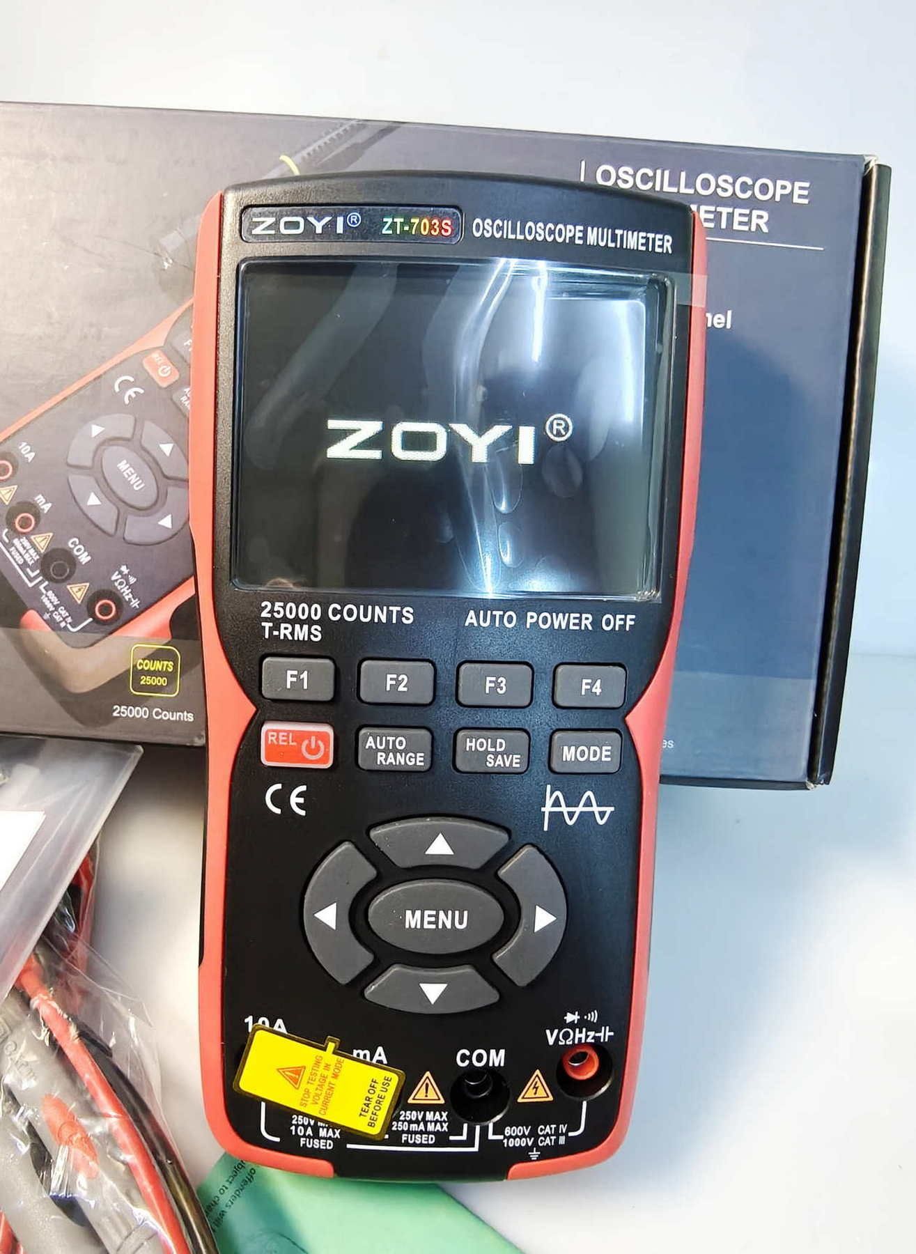 ZOYI ZT-703S 3в1 мультиметр, генератор, 2-х кан. осциллограф 50МГц