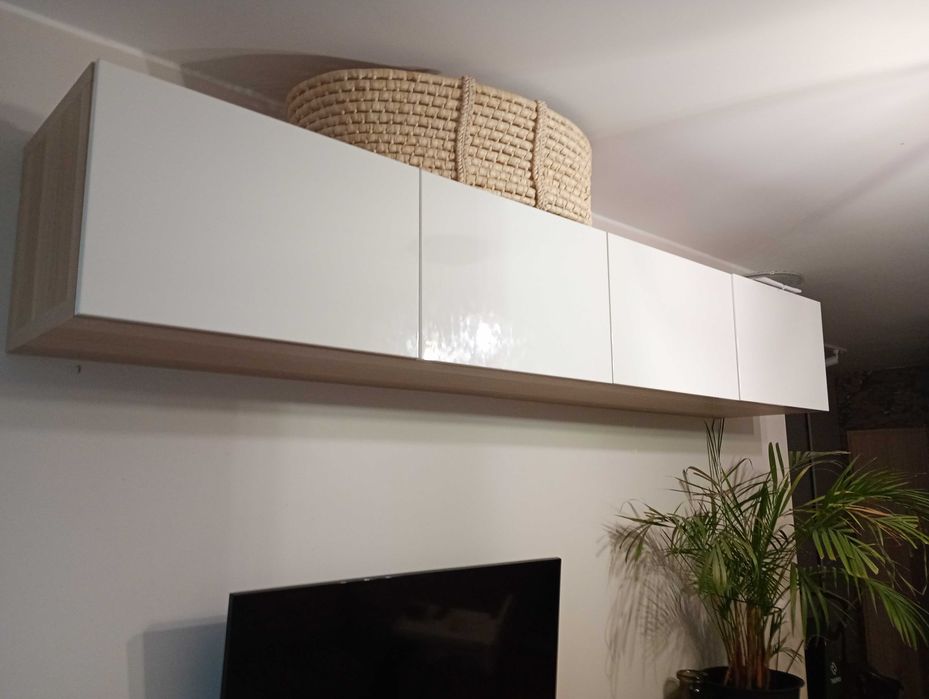 Szafki wiszące Ikea Besta 2 podwójne i pojedyncza