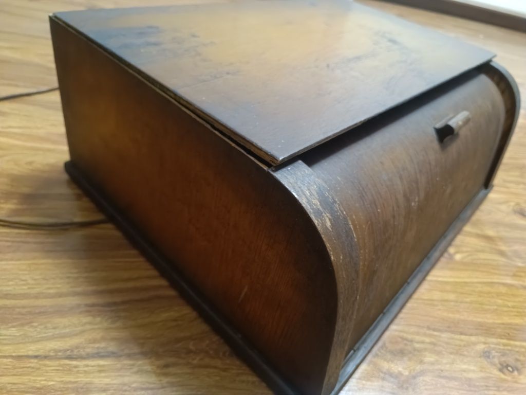 ZISPO/Gramofon/Polski/Vinyl/1957r/Antyk/polski/Sprawny/chlebak
