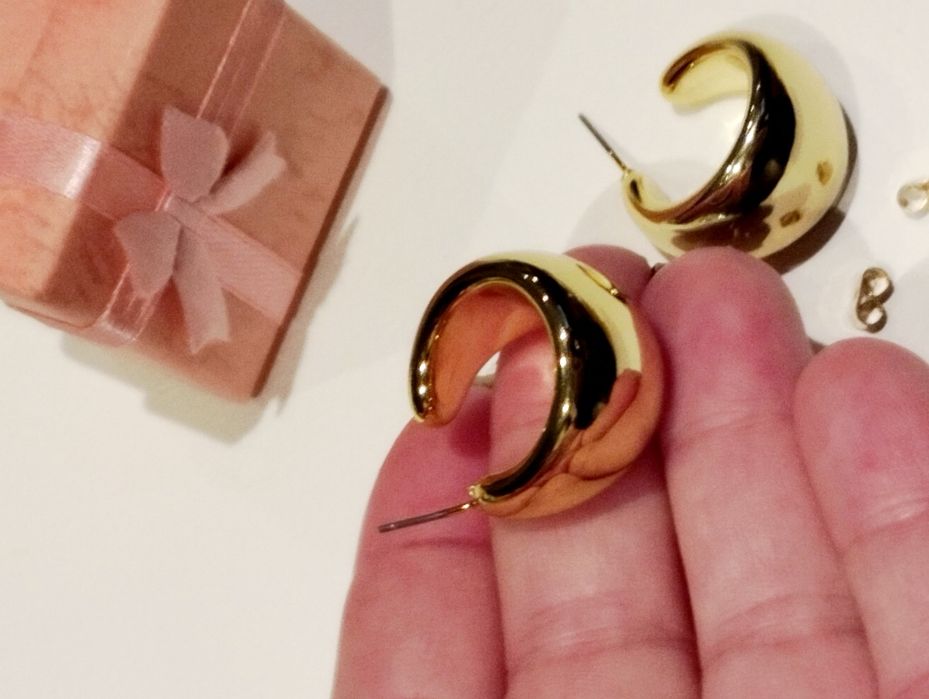 Kolczyki złote łezki nowe wyprzedaż