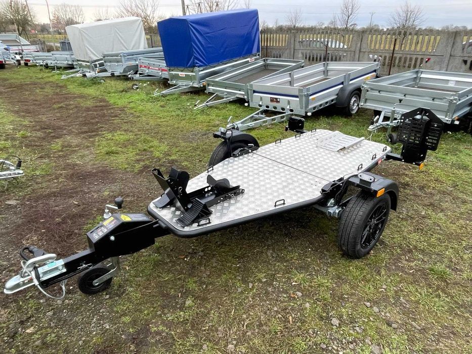 Przyczepa pod motocykl Lorries MT-1 LED felgi aluminiowe RATY DOSTAWA