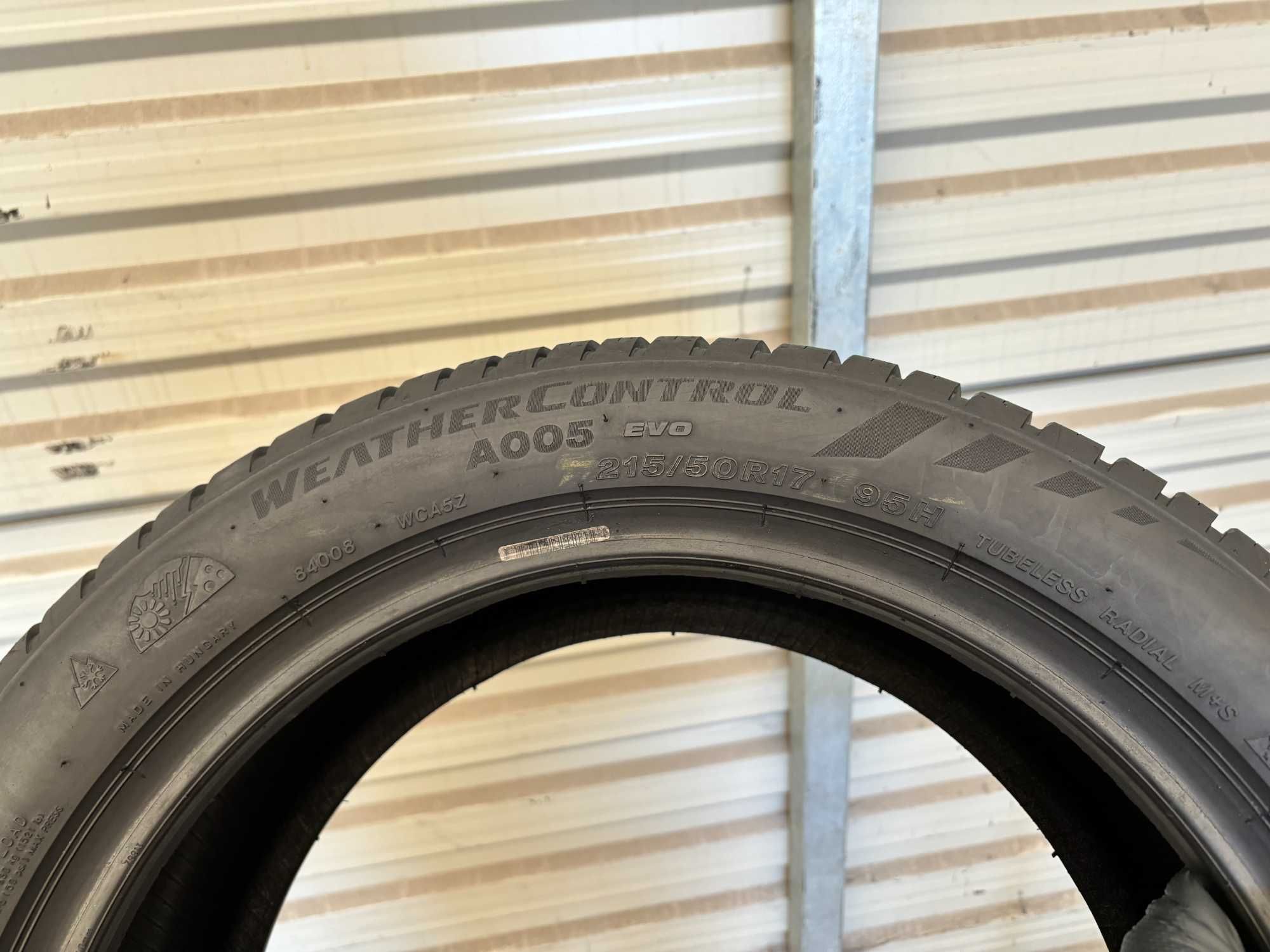 x1 215/50R17 Bridgestone WeatherControl A005 EVO 95H 6,6mm 2022r P389S