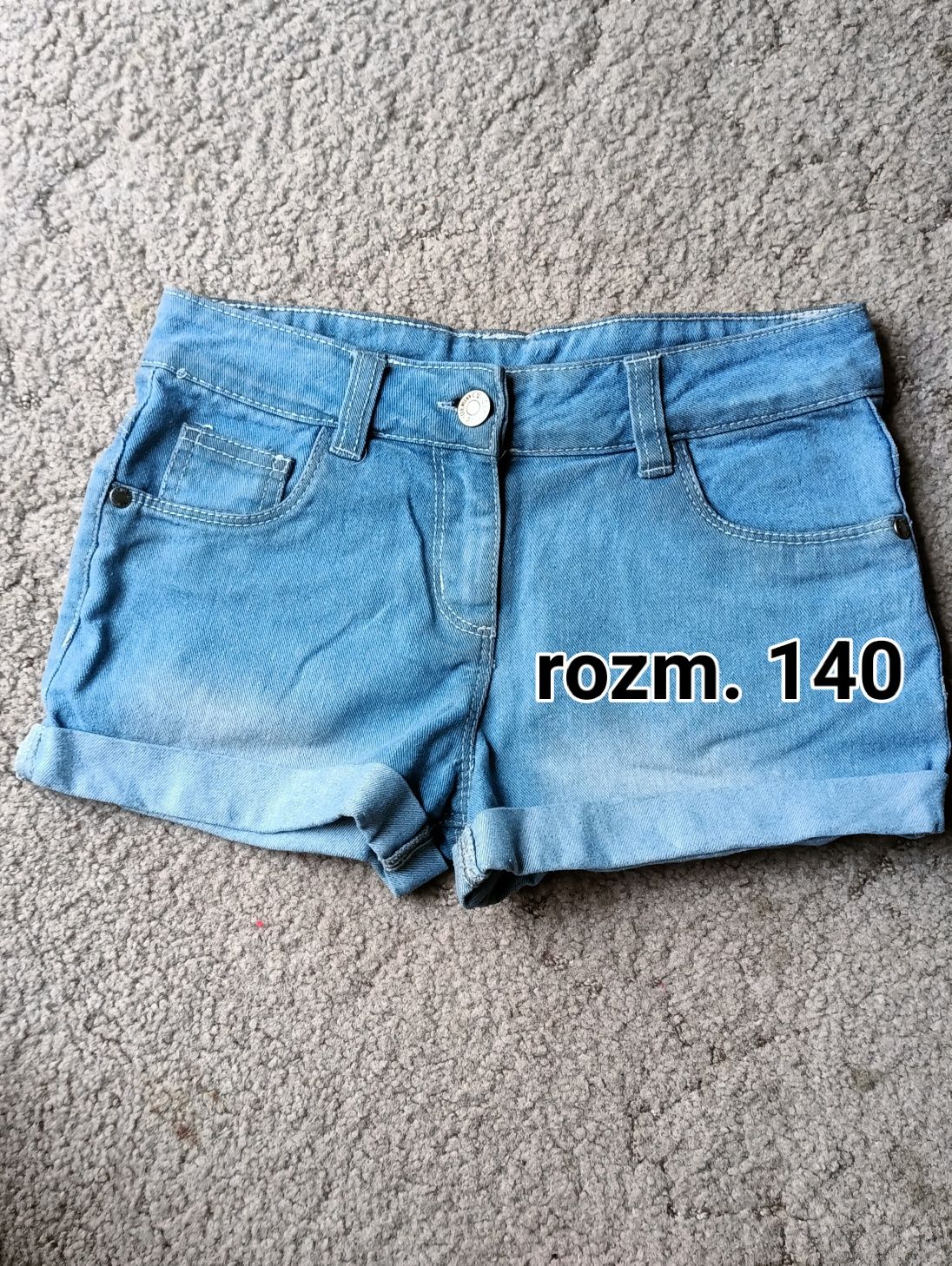 Niebieskie jeansowe spodenki Denim Co rozm 140