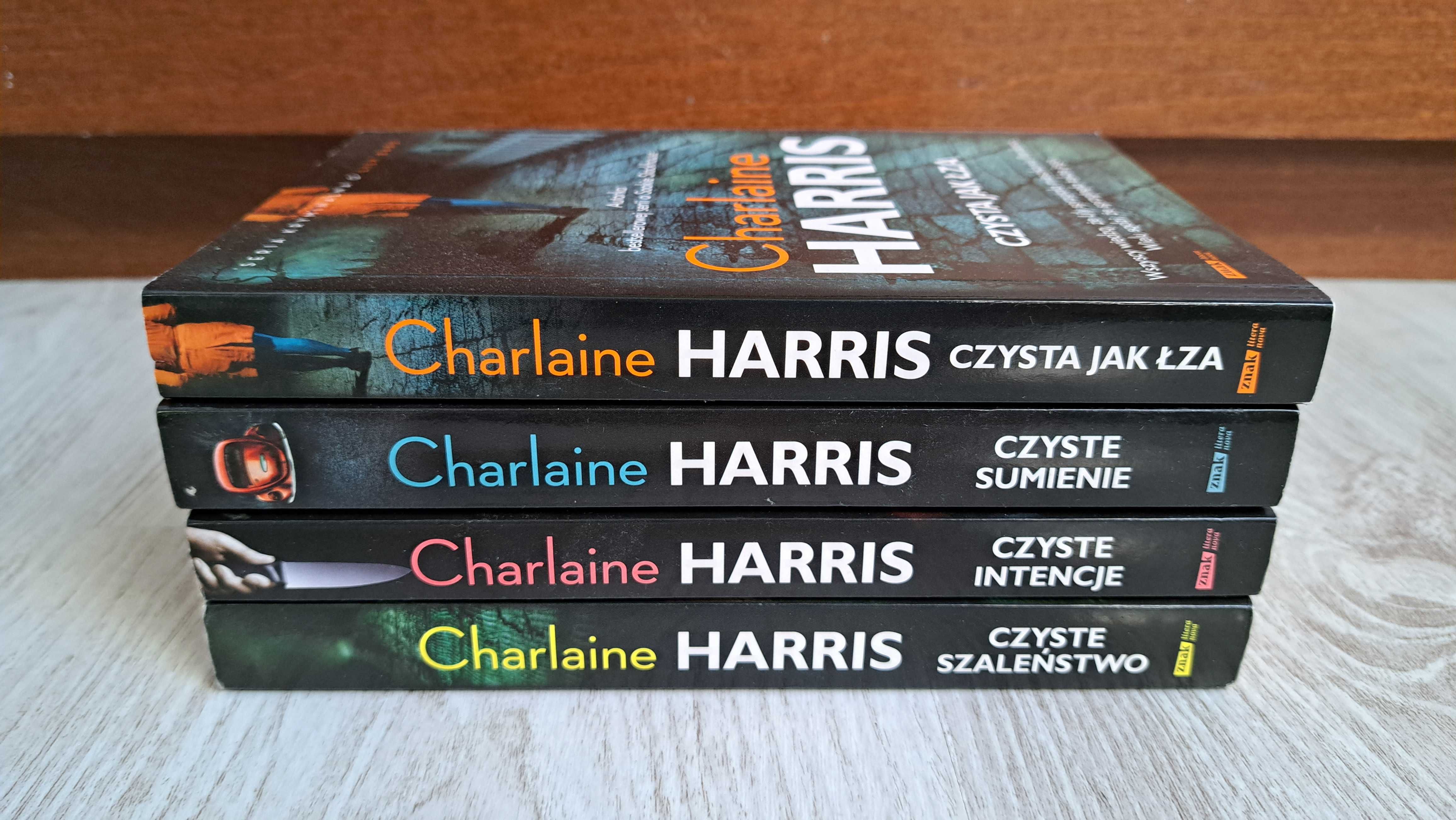 4x Charlaine Harris Czysta jak łza Czyste szaleństwo intencje sumienie
