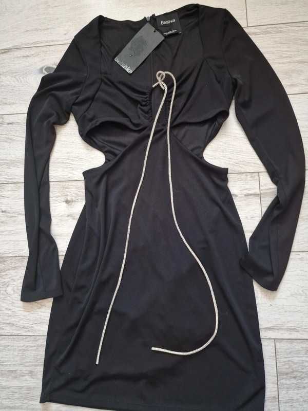 Bershka nowa sukienka czarna rozmiar M