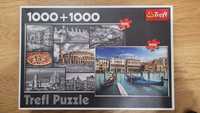 PUZZLE 2x 1000 el. Włochy i Venecja TREFL