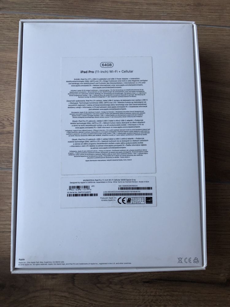 Apple iPad Pro 11 WiFi i+ Cellular LTE