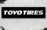 Baner plandeka Toyo Tires wymiar 150x60cm zaoczkowany