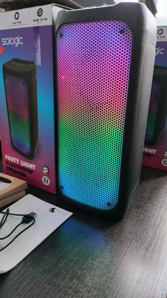 Głośnik RGB bluetooth SOLOGIC.Powystawowy.