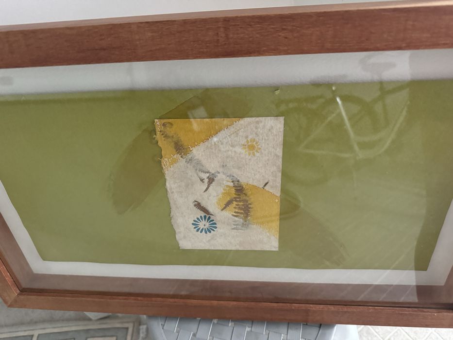 Quadro rectangular arte à mao